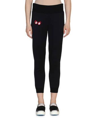 fendi sweatpants with eyes|Fendi sweatpants for women.